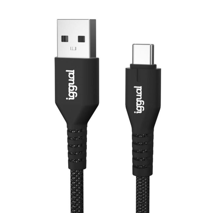Cable USB A a USB-C iggual IGG320006 Negro 1,8 m 1 Cable USB A a USB-C iggual IGG320006 Negro 1,8 m 1