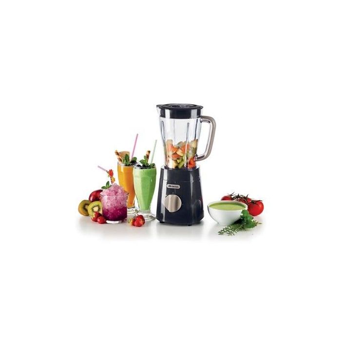 Ariete Batidora de Vaso Breakfast Grafito con 4 Cuchillas de Acero Inoxidable y 2 Velocidades 4 Ariete Batidora de Vaso Breakfast Grafito con 4 Cuchillas de Acero Inoxidable y 2 Velocidades 4