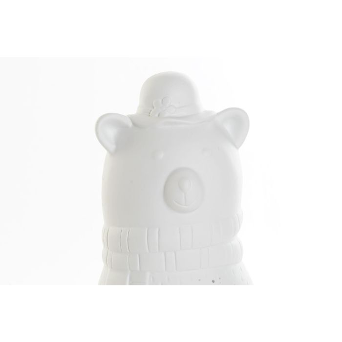 DKD Home Decor Lámpara Sobremesa Infantil Oso Porcelana LED E14 25W Blanco Colección Quitamiedos Largo 12cm Ancho 17cm Alto 23cm 2 DKD Home Decor Lámpara Sobremesa Infantil Oso Porcelana LED E14 25W Blanco Colección Quitamiedos Largo 12cm Ancho 17cm Alto 23cm 2