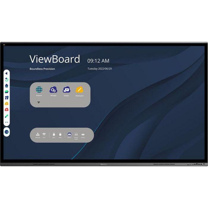 ViewSonic IFP8662 - 86"(85.6") 20 Points Multi Pcap Touch, 9H Tempered Glass (4mm)(AG), 3840x2160, 350nits,1200:1, DDR4 3G, 32GB Storage ViewSonic IFP8662 - 86"(85.6") 20 Points Multi Pcap Touch, 9H Tempered Glass (4mm)(AG), 3840x2160, 350nits,1200:1, DDR4 3G, 32GB Storage