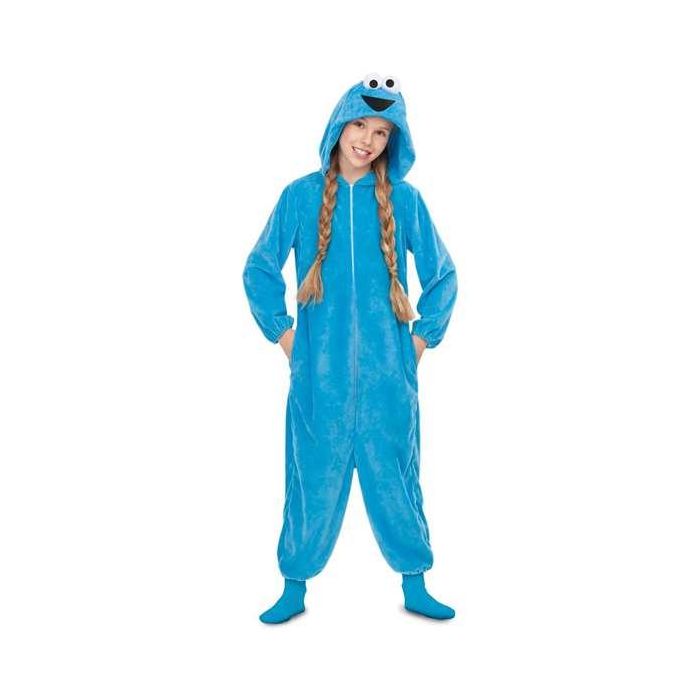 Disfraz pijama monstruo de las galletas talla 7-9 y 1 Disfraz pijama monstruo de las galletas talla 7-9 y 1