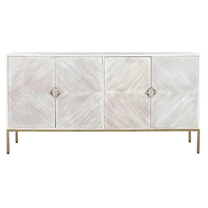 Buffet Tradicional DKD Home Decor Blanco Dorado 40 x 90 x 170 cm 3