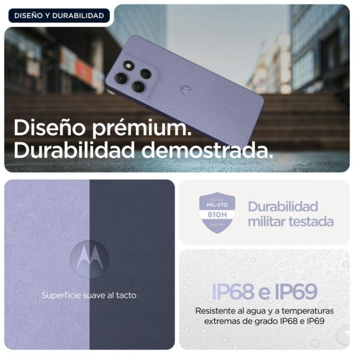 Motorola moto g86 power 5G 512GB 8GB RAM Batería 6720 mAh Lila Smartphone Android 15 5 Motorola moto g86 power 5G 512GB 8GB RAM Batería 6720 mAh Lila Smartphone Android 15 5