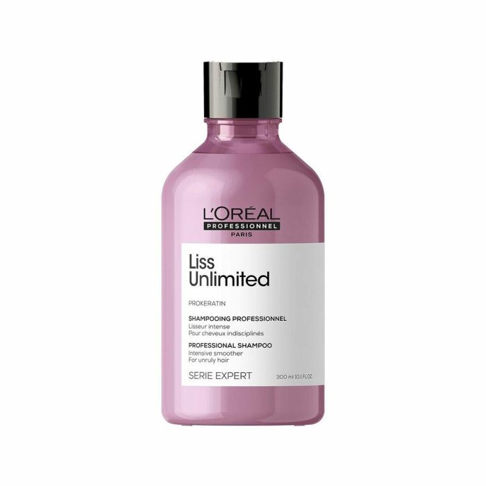L'Oréal Professionnel Serie Expert Liss Unlimited Champú Antifrizz 4 Días Pro-Keratina para Cabello Disciplinado y Suave 300 mL