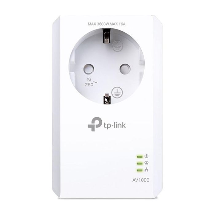 TP-Link TL-PA7017P Adaptador Powerline 1000Mbps Puerto Gigabit Ethernet Enchufe Integrado 1