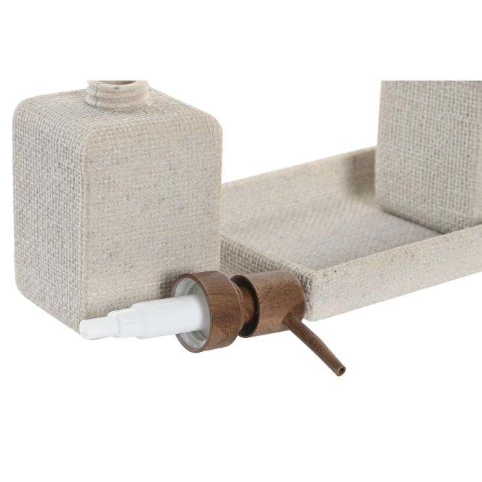 Baño Basicos DKD Home Decor Crema Marron 12.5 x 16 x 20 cm Set de 3 (2 Unidades) 1 Baño Basicos DKD Home Decor Crema Marron 12.5 x 16 x 20 cm Set de 3 (2 Unidades) 1