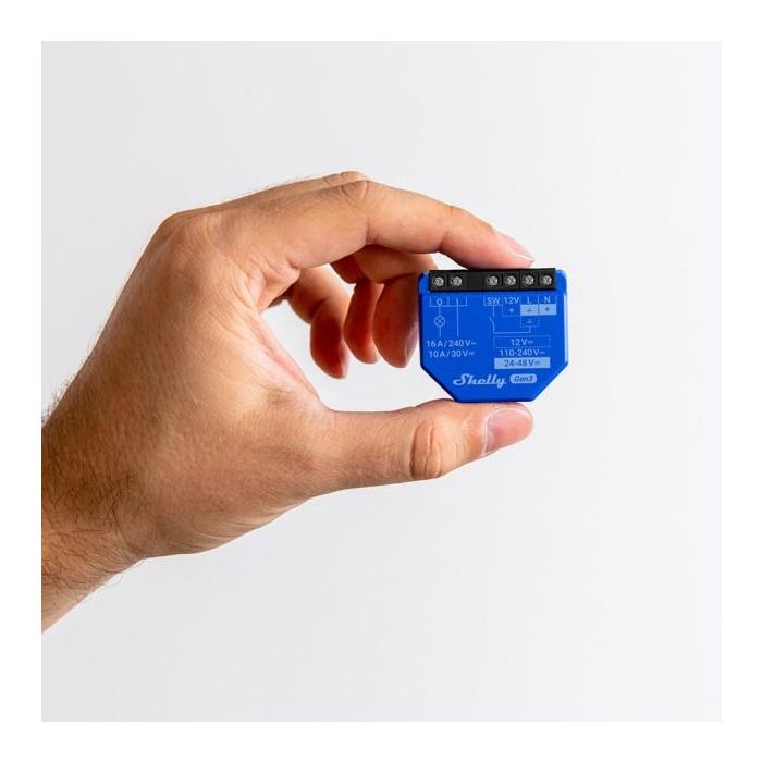 Shelly Relais 1 Gen3 max 16A WLAN BT Interruptor Inteligente Inalámbrico 2