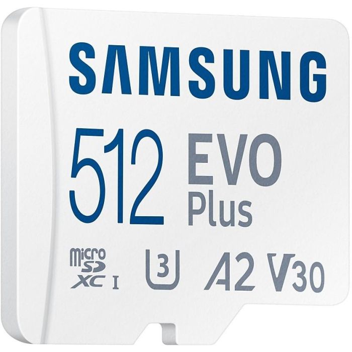 Samsung MB-MC512KA/EU Tarjeta de Memoria MicroSDXC EVO Plus 512GB, 130MB/s U3 V30 A2 para 4K, Móviles y Consolas, Resistente. 2 Samsung MB-MC512KA/EU Tarjeta de Memoria MicroSDXC EVO Plus 512GB, 130MB/s U3 V30 A2 para 4K, Móviles y Consolas, Resistente. 2