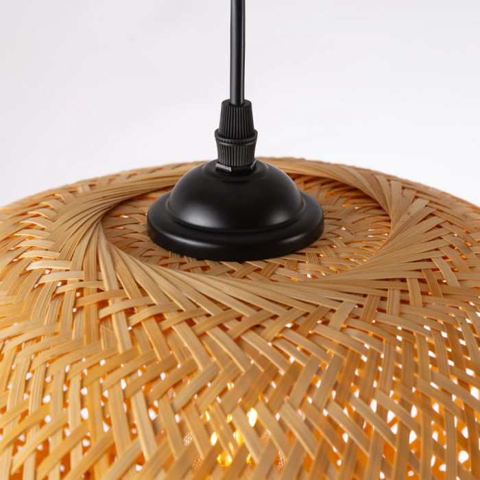 Lámpara Colgante Shahin Shahr Natural Boho-Chic Ratán SKD-P80122 2