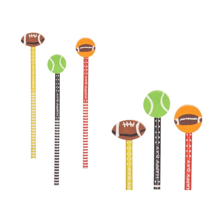 Set 3 Lapiceros Con Goma Deportes Surtidos Pincello 11X26CM (32 Unidades) 1 Set 3 Lapiceros Con Goma Deportes Surtidos Pincello 11X26CM (32 Unidades) 1