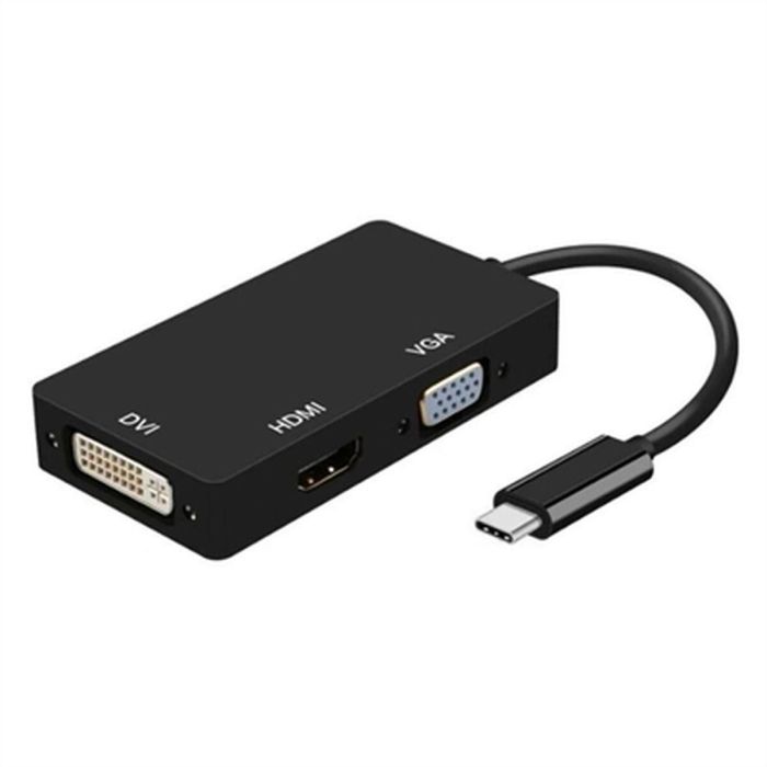 AISENS A109-0343 Base para Portátil y Replicador de Puertos USB-C a DVI/HDMI 4K/VGA, Negro 4 AISENS A109-0343 Base para Portátil y Replicador de Puertos USB-C a DVI/HDMI 4K/VGA, Negro 4