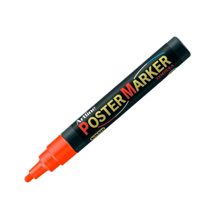 Artline Rotulador Poster Marker EPP-4-NAR Flu Punta Redonda 2 mm Color Naranja Fluor para Carteleria 1 Artline Rotulador Poster Marker EPP-4-NAR Flu Punta Redonda 2 mm Color Naranja Fluor para Carteleria 1