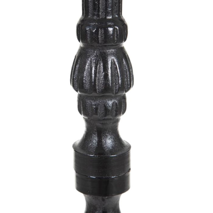 Mesa Alta Blanco-Negro Metal-Mármol 50 X 50 X 110 cm