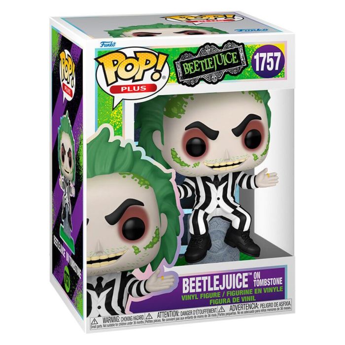 Funko Figura POP Bitelchus Beetlejuice On Tombstone Vinilo 9cm Caja Regalo