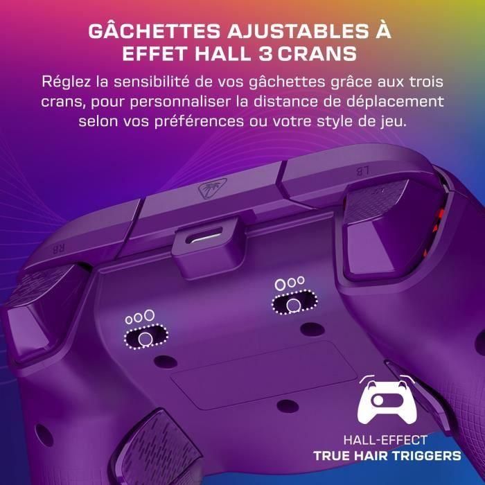 Turtle Beach TUR0840454400083 Gamepad Afterglow Wave RGB Con Cable Morado para Xbox Series X|S, Xbox One y PC 4