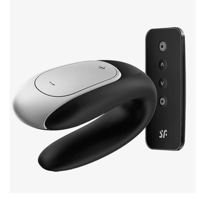 Satisfyer Double fun vibrador parejas negro negro bluetooth Satisfyer Double fun vibrador parejas negro negro bluetooth