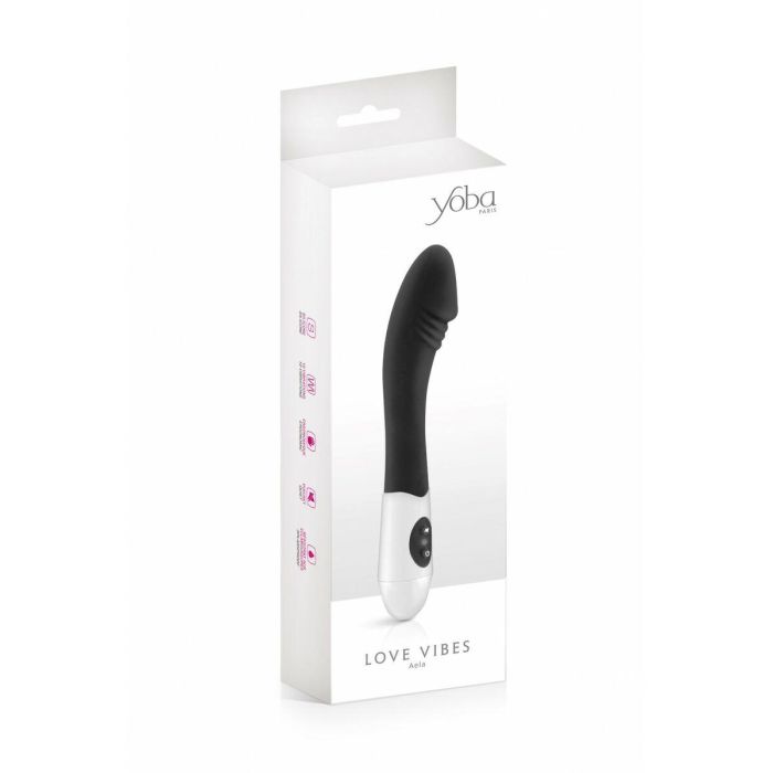 Vibrador de Punto G Yoba Negro Silicona 1