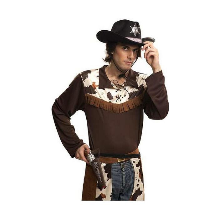 Sombrero de vaquero negro 58 cm 1