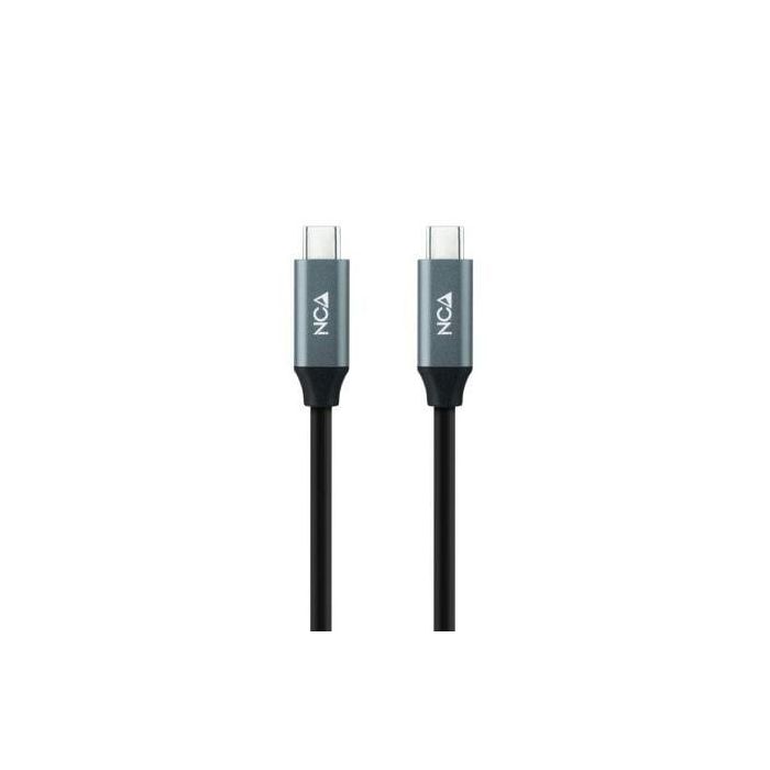 Cable USB 3.2 Tipo-C Nanocable 10.01.4301 5A 100W/ USB Tipo-C Macho - USB Tipo-C Macho/ 1m/ Gris y Negro Cable USB 3.2 Tipo-C Nanocable 10.01.4301 5A 100W/ USB Tipo-C Macho - USB Tipo-C Macho/ 1m/ Gris y Negro