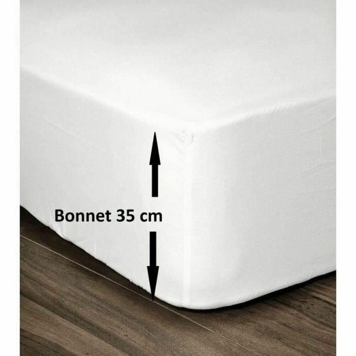 Sábana Bajera Lovely Home Blanco Cama doble 180 x 200 cm