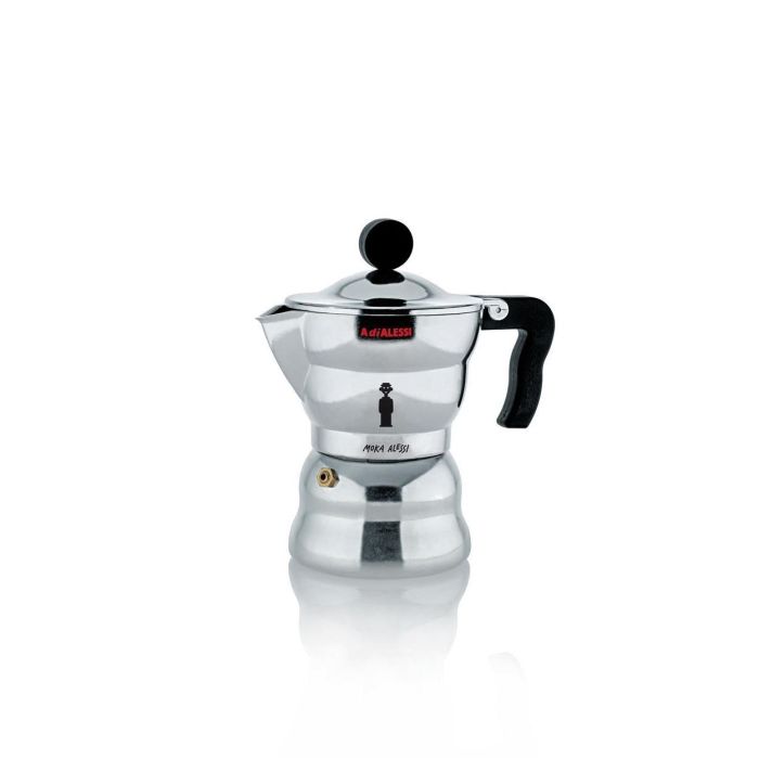Alessi AAM33/3 Cafetera Moka 3 Tazas de Aluminio Fundido Alessi AAM33/3 Cafetera Moka 3 Tazas de Aluminio Fundido