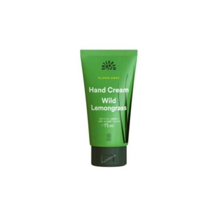 URTEKRAM Crema de Manos Wild Lemongrass 75ml – Certificado COSMOS ORGANIC, Vegana, Hidratante con Citronela y Cítricos