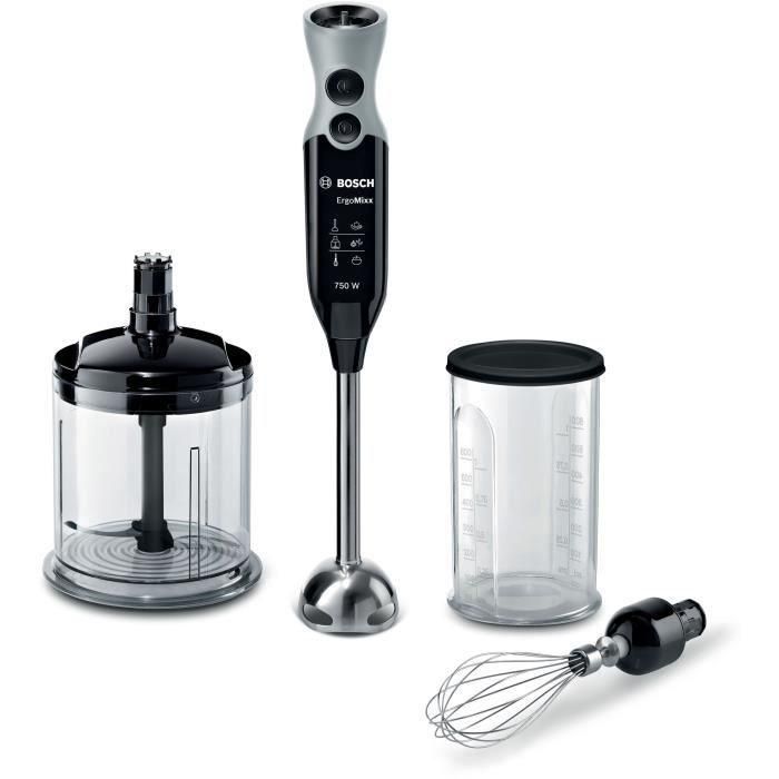 BOSCH MSM67160 Batidora de mano con picadora ErgoMixx - Negro BOSCH MSM67160 Batidora de mano con picadora ErgoMixx - Negro