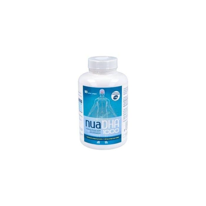 Nua DHA 1000 mg Perlas Omega-3 Puro (Pescado) con 90 Unidades - Ayuda Función Cognitiva y Desarrollo Visual