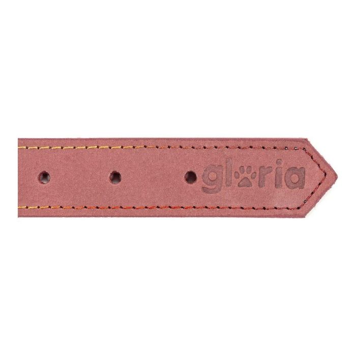 Gloria Collar Oasis 40 cm X 15 mm Rosa Piel Nobuck Doble Capa Costura Reforzada