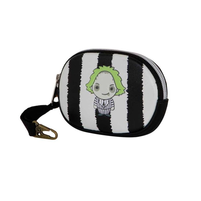 Monedero Pill Stripes Bitelchús / Beetlejuice Blanco