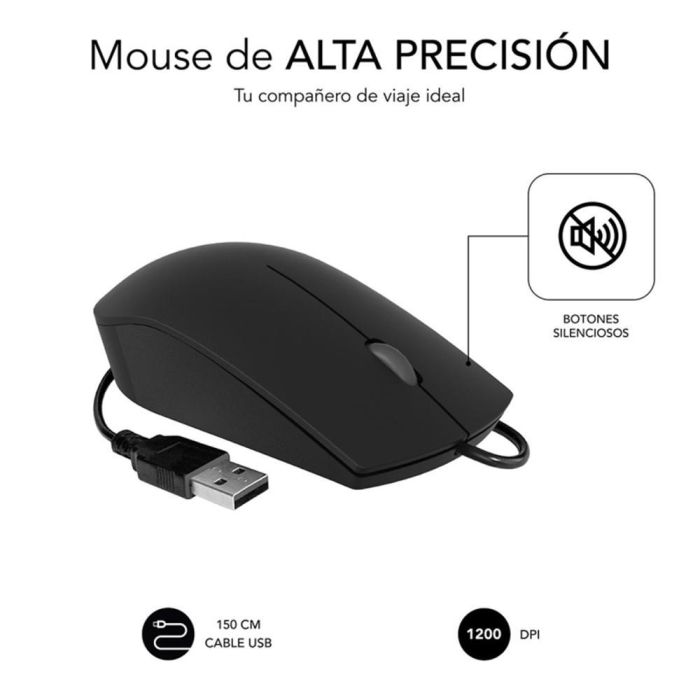 SUBBLIM SUBMO-B2BS001 ratón Oficina Ambidextro USB tipo A Óptico 1 SUBBLIM SUBMO-B2BS001 ratón Oficina Ambidextro USB tipo A Óptico 1
