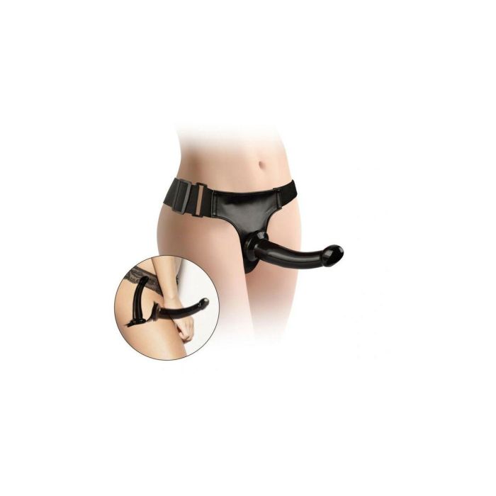 Consolador con arnés VSCNOVELTY Negro 17,8 cm 1 Consolador con arnés VSCNOVELTY Negro 17,8 cm 1