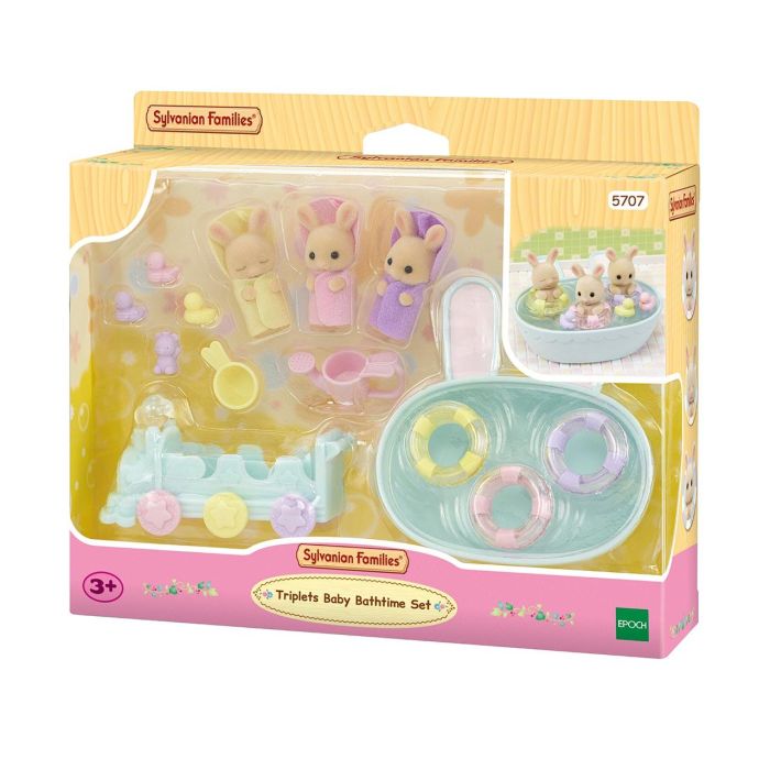 Sylvanian Families La Hora Del Baño De Los Trillizos Set con Bañera, Flotadores y Figuras para +3 Años 1 Sylvanian Families La Hora Del Baño De Los Trillizos Set con Bañera, Flotadores y Figuras para +3 Años 1