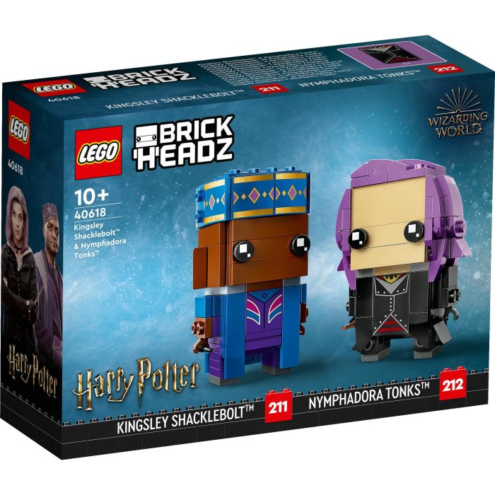 LEGO 40618 Harry Potter Kingsley Shacklebolt & Nymphadora Tonks BrickHeadz Juego de Construcción Multicolor 250 Piezas 4