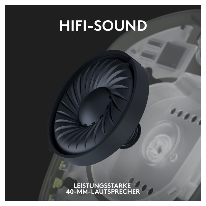 Logitech G435 Auriculares Gaming Inalámbricos Bluetooth/LIGHTSPEED con Micrófono, Dolby Atmos, Certificado Discord, para PC y Consolas, Negro