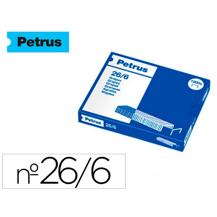 Petrus Grapas 26-6 gralvanizadas -Caja De 1000-