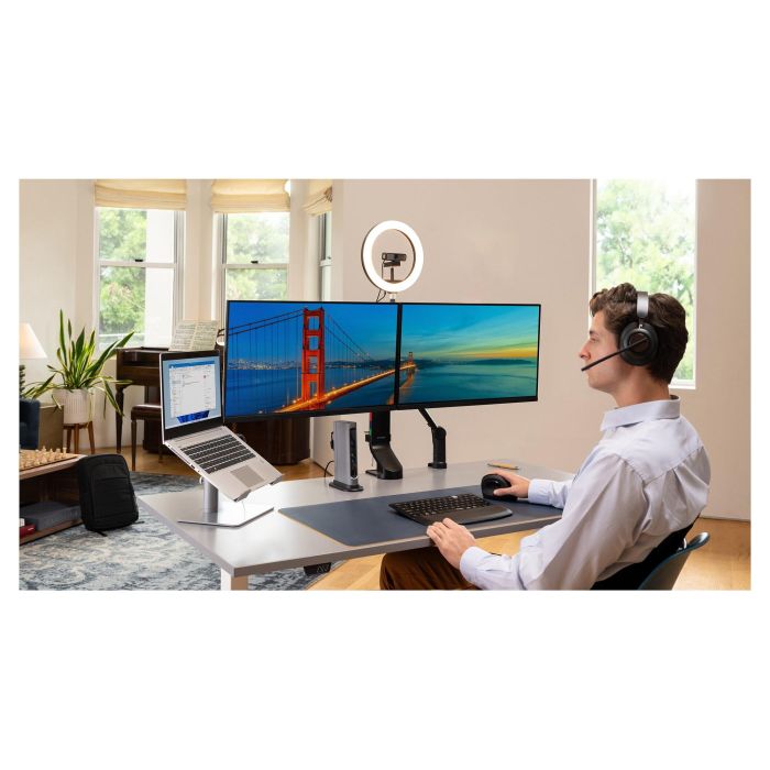 Kensington Auriculares Gaming H3000 PROVC, Diadema Bluetooth 5.2, Negro, 60h Batería, Cancelación Ruido, Micrófono Boom, USB-C, Para PC, PS, Xbox, Android, iOS