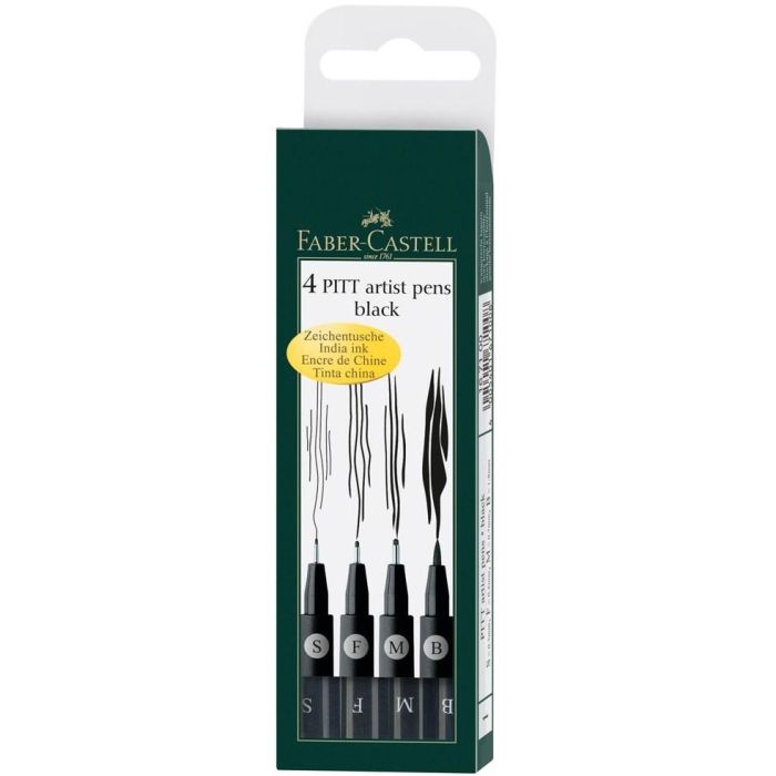 FABER-CASTELL Tuschestift Pitt Artist Pen 199 4x