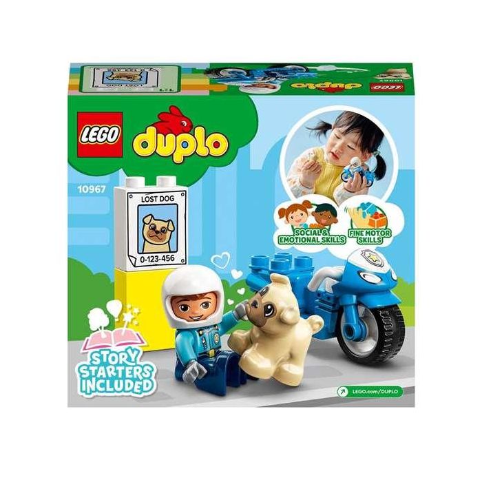 Juego de construccion rescate moto de policia lego duplo 8 Juego de construccion rescate moto de policia lego duplo 8