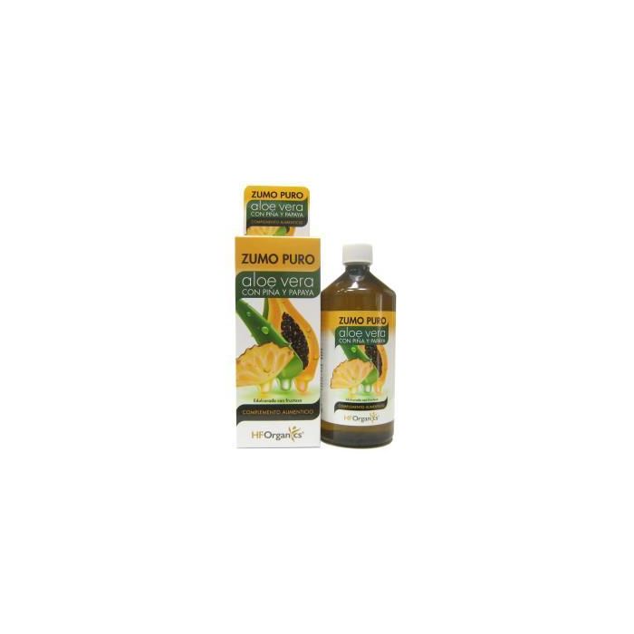 Zumo Puro Aloe Vera Piña Y Papaya 1Litro