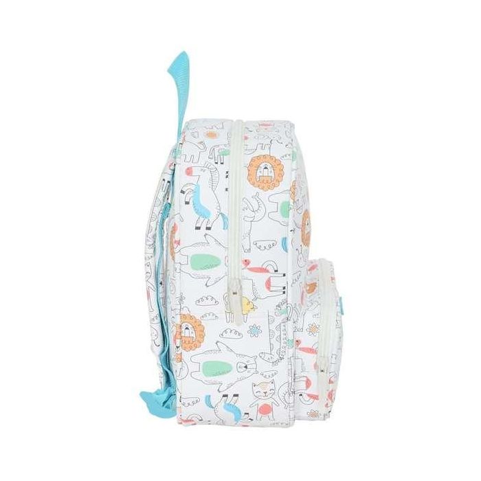 Mochila Escolar Safta Zoo Beige 22 x 27 x 10 cm 2 Mochila Escolar Safta Zoo Beige 22 x 27 x 10 cm 2