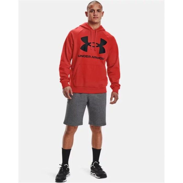 Sudadera con Capucha Hombre Under Armour Fleece Rival Rojo 2