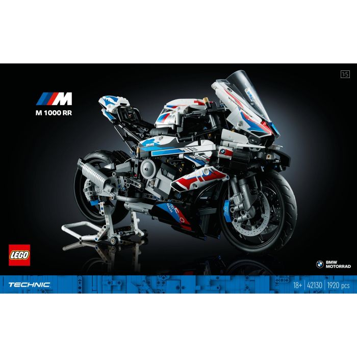 LEGO 42130 Technic BMW M 1000 RR Motocicleta, Réplica Detallada Modelo a Escala 1:5 para Adultos y Amantes de la Construcción y Exhibición 10