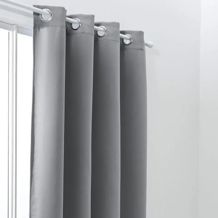 Today Cortina Opaca Lisa Acero - 140 x 240 cm 1