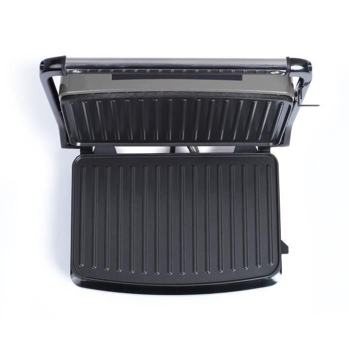 LIVOO DOC232G - Parrilla compacta - 23x15cm - Revestimiento antiadherente - Indicador luminoso de calefacción - Bisagra ajustable 3 LIVOO DOC232G - Parrilla compacta - 23x15cm - Revestimiento antiadherente - Indicador luminoso de calefacción - Bisagra ajustable 3
