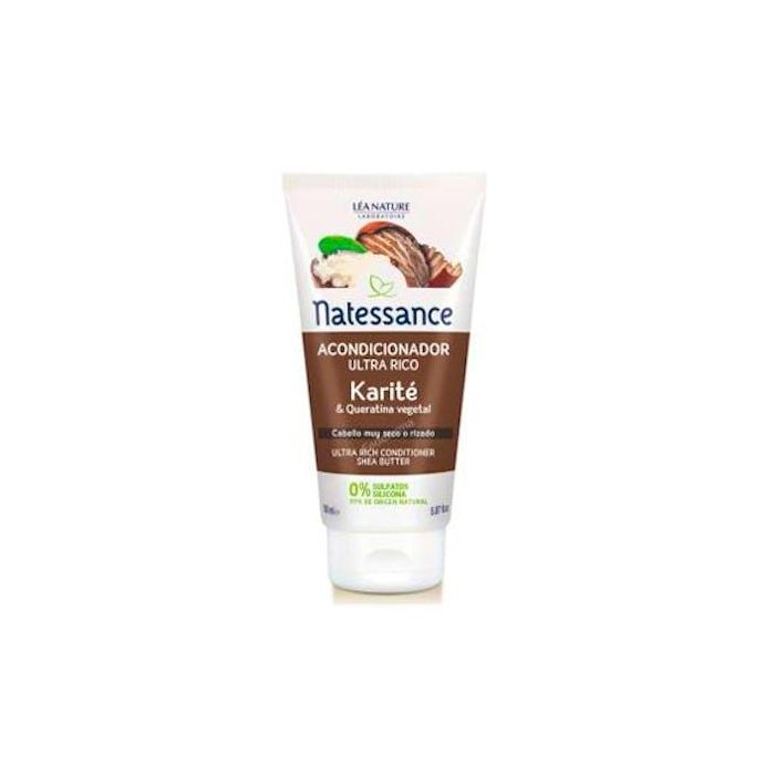Natessance Acondicionador Cabello Seco Karité Ultra Rico con Queratina Vegetal 150ml - Sin Siliconas