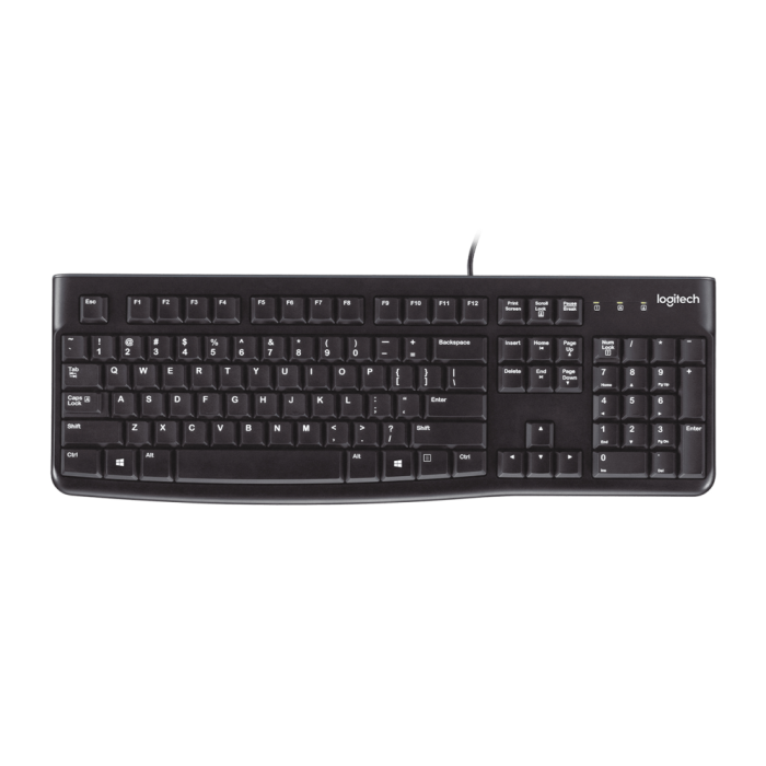 Logitech Teclado K120 Cable Usb Qwerty Español Negro Logitech Teclado K120 Cable Usb Qwerty Español Negro
