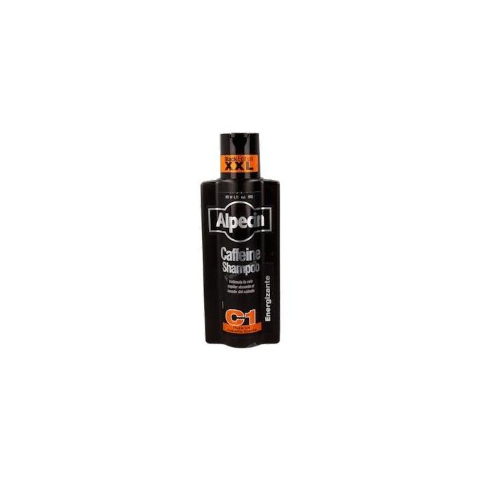 Alpecin CAFFEINE BLACK EDITION Champú Anticaída C1 375 ml - Fortalece y estimula el crecimiento capilar