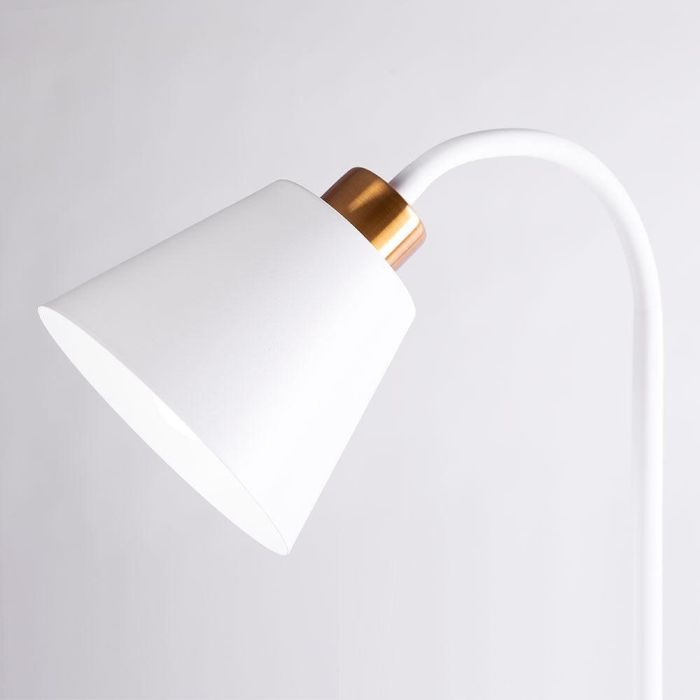 SKD-F020-W Lámpara de Suelo Recta Nórdica Wayne - Compatible Bombilla LED E27 para Salón, Comedor o Dormitorio. Diseño Elegante y Moderno 3