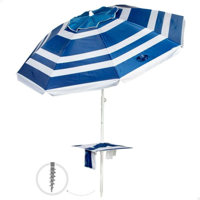 Sombrilla Aktive Acero Tela Oxford 210 x 205 x 210 cm Sombrilla Aktive Acero Tela Oxford 210 x 205 x 210 cm